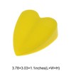 Unique Bargains Door Stop Heart-Shaped Door Stopper PU Rubber Bluish 3.78"x3.03"x1.1" 1 Pc - 3 of 4