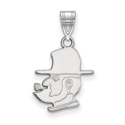 Black Bow Jewelry 14k White Gold Appalachian State Mountaineers NCAA Medium Pendant