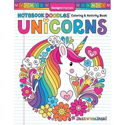 Notebook Doodles Unicorns - by  Jess Volinski (Paperback)