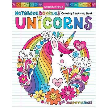 Notebook Doodles Unicorns - by  Jess Volinski (Paperback)