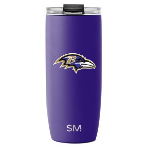 NFL Baltimore Ravens Simple Modern Stainless Steel Voyager Travel Mug - 20oz - 1 of 3