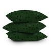 16"x16" Camilla Foss Midnight Mistletoe Square Throw Pillow Green - Deny Designs: Indoor Abstract Design, Zipper Closure - image 3 of 4