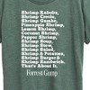 Women's - Forrest Gump - Bubbas Shrimp List Short Sleeve Graphic T-Shirt - 2 of 4