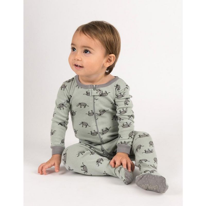 Leveret Footed Sleeper Cotton Pajamas, 2 of 4