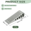 Unique Bargains TPR Anti-Slip Stackable Soft Window Door Stop 1.18 Inch 8 Pcs - 2 of 4