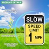 Unique Bargains Aluminum Weather Resistant Waterproof Rust Free Traffic Signs 1 Pc - 2 of 4