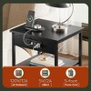 Side Table with Charging Station and USB Ports, Small End Tables for Small Spaces, 3-Tier Nightstand with Adjustable Shelf - 3 of 4