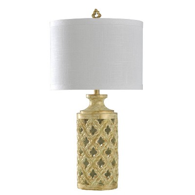 yellow bedside lamp