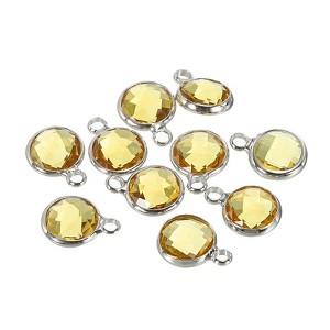 Unique Bargains DIY Craft Jewelry Making Necklace Crystal Birthstone Pendant 10 Pcs - 1 of 4