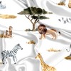 Sweet Jojo Designs Boy or Girl Gender Neutral Unisex Satin Fitted Crib Sheet Jungle - 2 of 4