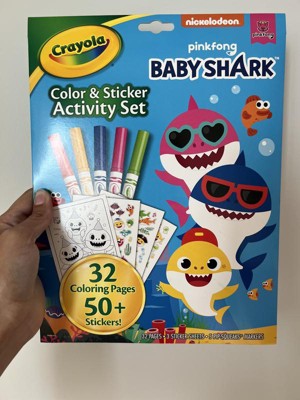 Baby Shark Coloring Set with Storage Case, Crayola.com