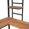 NicBex Twin Bunk Bed with L-Shape Desk Metal Bed Frame with Shelves, Ladder and Full Length Guardrail for Bedroom, Dorm, No Box Spring Required - 4 of 4