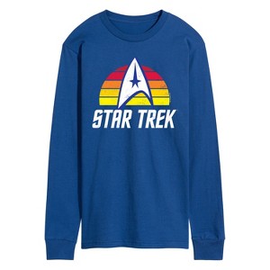Men's - Star Trek - Sunset Logo Long Sleeve Graphic T-Shirt - 1 of 4