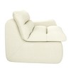AZL1 Life Concept Sofas Comfy Accent Bean Bag Couch, Lounge Chair with Right Arm, Suitable for Living room Bedroom, Off white, 41.45"*36.22"*37.87" - 4 of 4