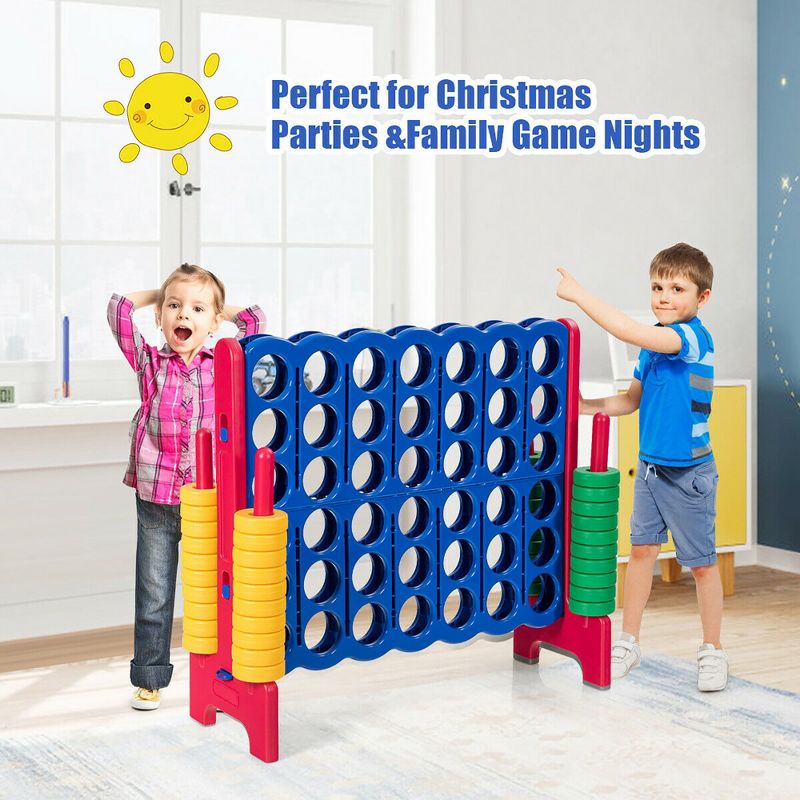 Costway Jumbo 4-to-Score 4 in A Row Giant Game Set for Family, 2 of 11