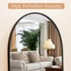 FURNIinspire Full Length Mirrors Floor Standing Body Mirror, Arched Mirror Room Decor Long Dressing Mirror for Bedroom, Black, 18"*58" - 3 of 4