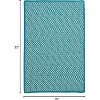 Colonial Mills Outdoor Houndstooth Tweed - Turquoise sample swatch Rug - 2 of 2