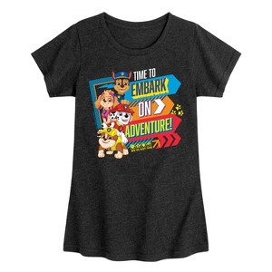 Girls' - Paw Patrol - Time To Embark On Adventure Fitted Short Sleeve Graphic T-Shirt - 1 of 4