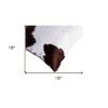 HomeRoots Set of Two 18" Brown And White Cowhide Throw Pillows - 3 of 4