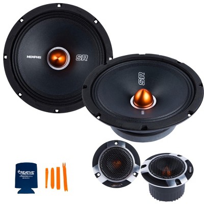 Memphis Audio SRXP82 8" Mid Drivers + SRXPT Tweeters - 1 Pair