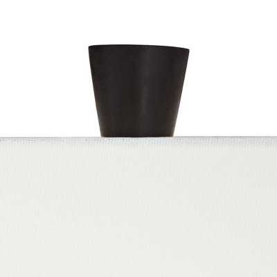 Set of 2 Tall Rustic Farmhouse Table Lamps with White Fabric Shades