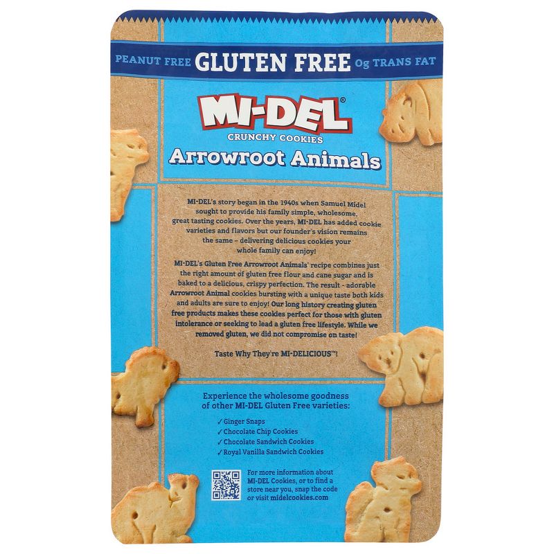 MI-DEL Arrowroot Animal Crunchy Cookies - Case of 8/8 oz, 3 of 6