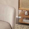 CAVINAS Modern Low Back Armless Accent Chair with Round Pine Legs,Comfy Chairs Perfect for Small Spaces,Living Room,Bedroom,Reading Room - 2 of 4