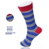 Alpine Swiss Mens Dress Socks 6 Pair Crew Sock Cotton Dress Socks for Men Solid Ribbed Argyle Pattern Multicolor Fun Designs - 3 of 4