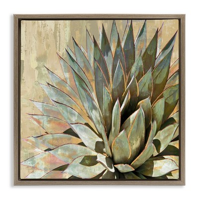 Stupell Industries Green Succulent Agave Leaves, 18" x 18"