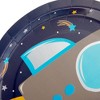 Blue Panda 48 Pack Rocket Ship Paper Plates for Kids Outer Space Birthday Party Supplies, Decorations (9 In) - 4 of 4