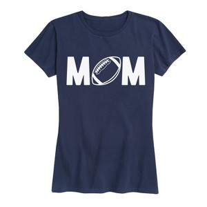 Women's - Instant Message - Mom Football Short Sleeve Graphic T-Shirt - 1 of 4