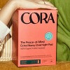 Cora Extra Heavy Overnight Pads with Wings Organic Cotton Topsheet - Ultra Thin - 20ct - 2 of 4