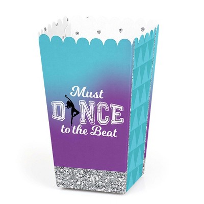 Big Dot of Happiness Must Dance to the Beat - Dance - Birthday Party or Dance Party Favor Popcorn Treat Boxes - Set of 12