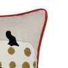 TopComfy Support Pillow Halloween Pumpkin Embroidered Throw Pillow for haunted Season Decor, Multicolored, 17"*17"*10" - 3 of 4