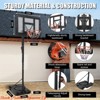 Basketball Hoop Outdoor, Height Adjustable 5.58-10Ft Portable Basketball Goal w/ Enlarged Base & PC Backboard, Indoor Outdoor Hoops - 3 of 4
