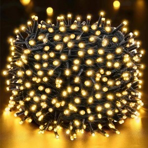 WOPET 66ft LED Christmas String Lights - 8 Modes Twinkle Lights for Indoor/Outdoor Xmas Tree, Wedding, and Party Decor, Warm White - 1 of 1