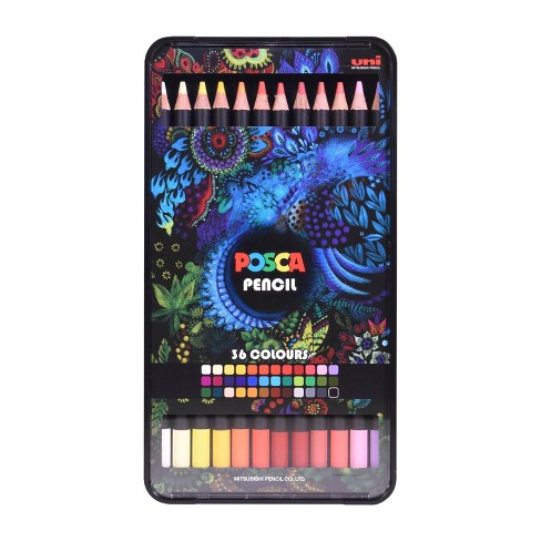 Uni-ball 36ct Posca Colored Pencils In Assorted Colors 4.0mm Lead : Target