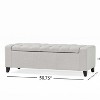 NicBex Storage Ottoman Bench for Bedroom,20 Inch Wide Modern Storage Bench with Adjustable Shelves,Ottoman for Living Room,Bedroom,Entryway - 3 of 4