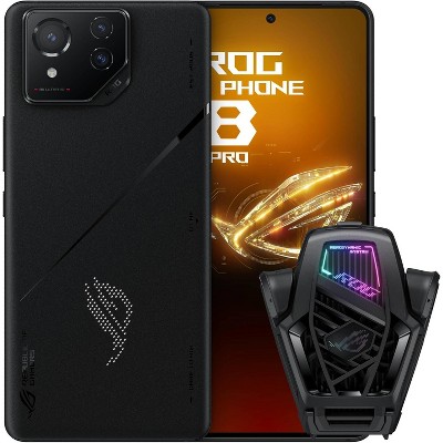 ASUS ROG Phone 8 Pro Unlocked Android Bundle, US Version, 6.78" 165Hz AMOLED, 1TB Storage, 24GB RAM, 5500mAh Battery, Phantom Black, AI2401-24G1T-BK