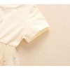 MyKids-USA Baby Girl Embroidery Daisy Short-Sleeved Round Collar Dress - 4 of 4