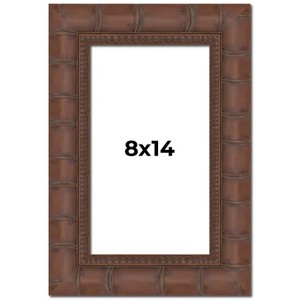 PosterPalooza | 8x14 Wide Bamboo Picture Frame, UV Acrylic, 4 Finishes - Brown, Black, Silver, and Natural - 1 of 4