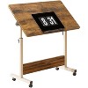 Nasitip Adjustable Height Standing Desk with Wheels - 34.6" Mobile Sit Stand Workstation for Home Office - 3 of 4