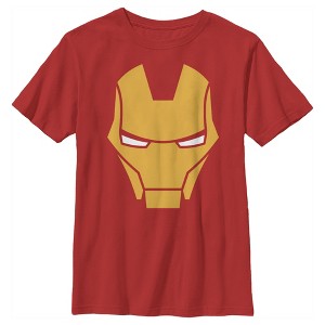 Boy's Marvel Iron Man Helmet T-Shirt - 1 of 4