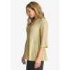 Jessica London Women's Plus Size Shimmer Peplum Top - 4 of 4