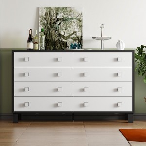 Famapy Modern Horizontal Dresser For Bedroom Multifunctional Chest Of Drawers Living Room White - 1 of 4
