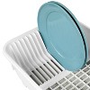 LunaLulinlk (2 pack) Sink Set, Space-efficient, Self-Draining with Retractable Spout, White " - 3 of 4