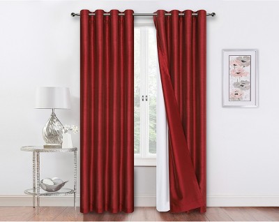 GoodGram Kate Aurora Living 2 Pack Double Layered 100% Blackout And Sheer Window Curtains