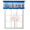 Everyday Kids Choo Choo Train Nursery Window Valance – 60x15" for Baby & Toddler Boys – Decorative Bedroom Window Treatment in Fun Train Theme - 3 of 4