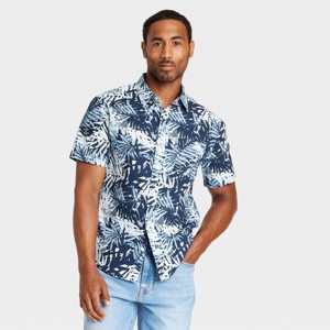 Men's Short Sleeve Poplin Button-Down Shirt - Goodfellow & Co™ - 1 of 3