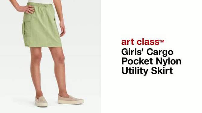 Girls' Cargo Pocket Nylon Utility Skirt - art class™, 2 of 5, play video